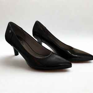 Life Stride Soft System Flex Comfort Black Heels Pumps Shoes Women's 7